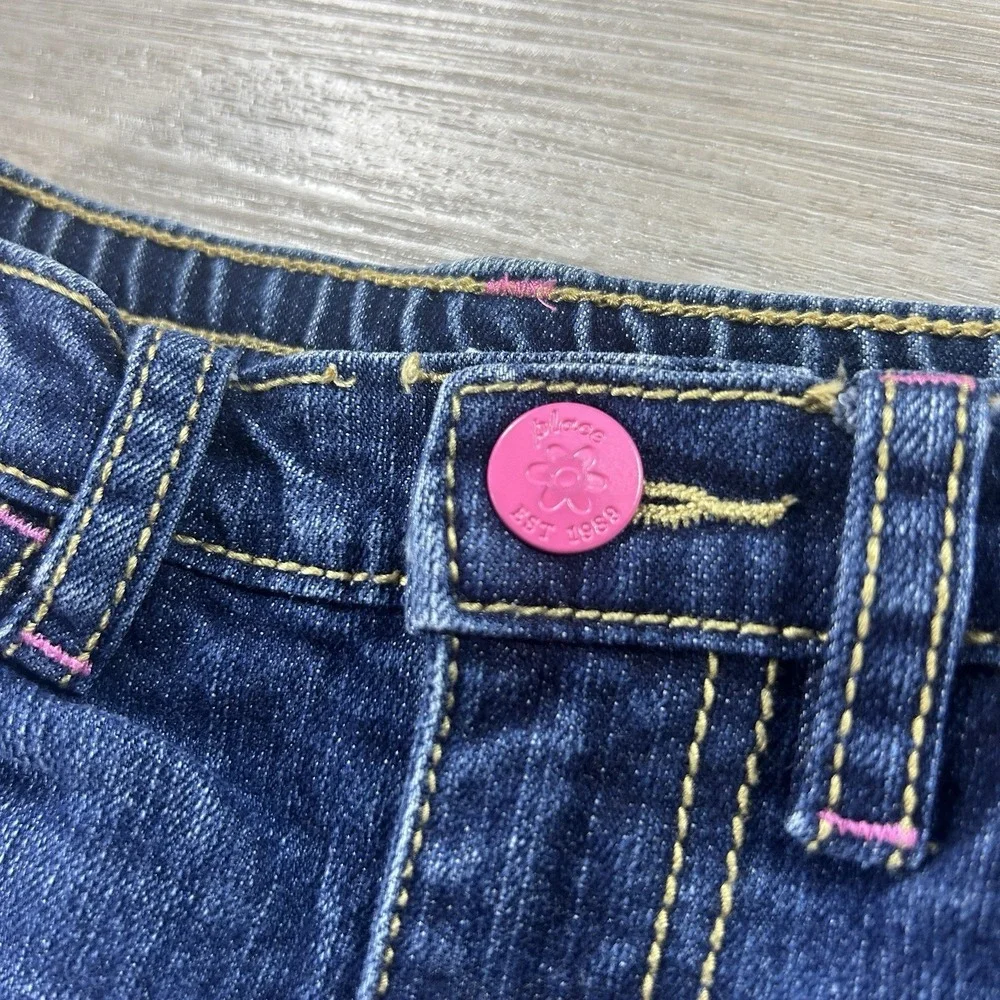 Vtg Est. 1989 The Children's‎ Place 2T Patchwork Straight Cuffed Jeans